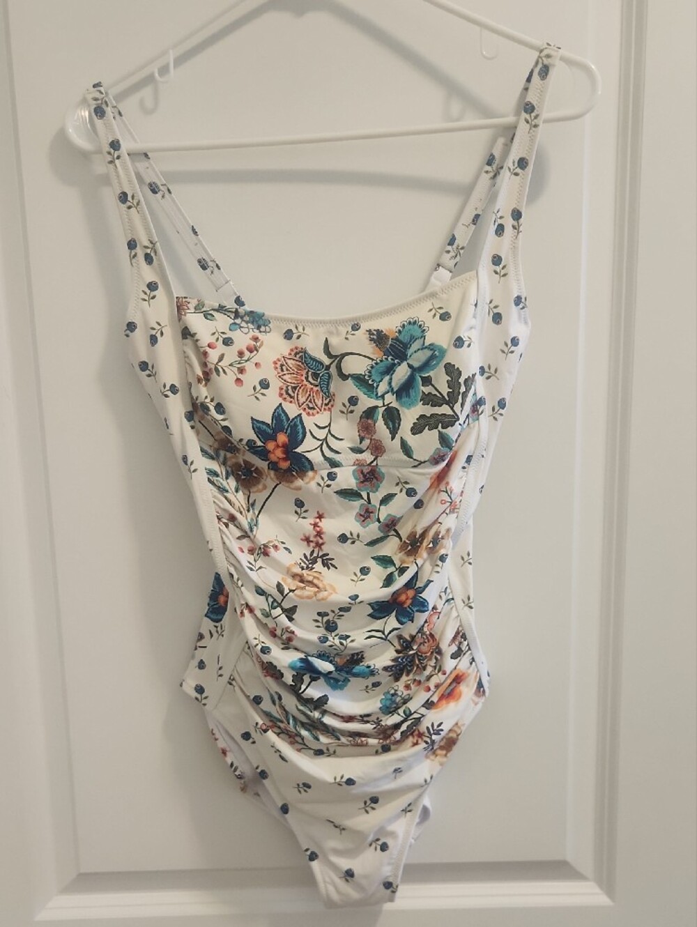 Johnny Was Ardella Ruched One Piece Swimsuit - Picture 4 of 8